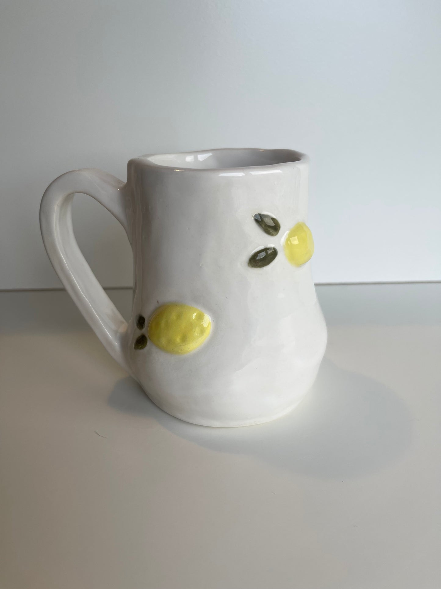 the Lemon Mug - Half Heart Handle